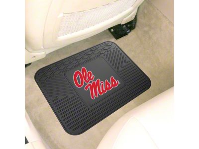 Utility Mat with Ole Miss Logo; Black (Universal; Some Adaptation May Be Required)