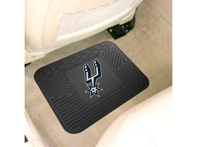 Utility Mat with San Antonio Spurs Logo; Black (Universal; Some Adaptation May Be Required)