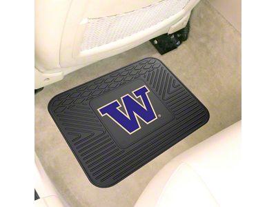 Utility Mat with University of Washington Logo; Black (Universal; Some Adaptation May Be Required)