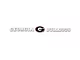 Windshield Decal with University of Georgia Logo; White (Universal; Some Adaptation May Be Required)