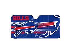 Windshield Sun Shade with Buffalo Bills Logo; Blue (Universal; Some Adaptation May Be Required)