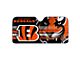 Windshield Sun Shade with Cincinnati Bengals Logo; Black (Universal; Some Adaptation May Be Required)