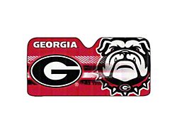 Windshield Sun Shade with University of Georgia Logo; Red (Universal; Some Adaptation May Be Required)