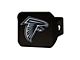 Hitch Cover with Atlanta Falcons Logo; Black (Universal; Some Adaptation May Be Required)