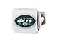 Hitch Cover with New York Jets Logo; Green (Universal; Some Adaptation May Be Required)