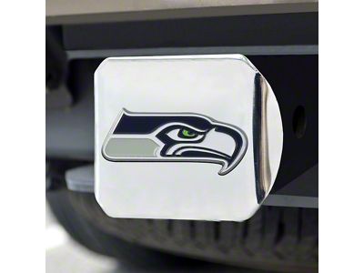 Hitch Cover with Seattle Seahawks Logo; Blue (Universal; Some Adaptation May Be Required)