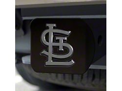 Hitch Cover with St. Louis Cardinals Logo; Black (Universal; Some Adaptation May Be Required)