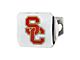 Hitch Cover with University of Southern California Logo; Chrome (Universal; Some Adaptation May Be Required)