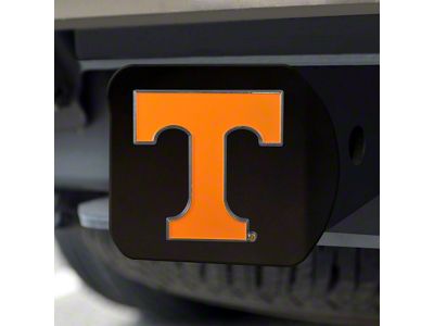 Hitch Cover with University of Tennessee Logo; Orange (Universal; Some Adaptation May Be Required)