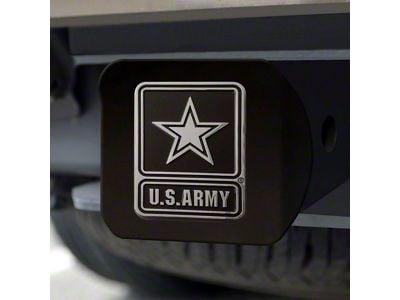 Hitch Cover with U.S. Army Logo; Gray (Universal; Some Adaptation May Be Required)
