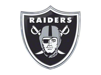 Las Vegas Raiders Embossed Emblem; Black (Universal; Some Adaptation May Be Required)