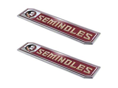 Florida State University Embossed Emblems; Garnet (Universal; Some Adaptation May Be Required)