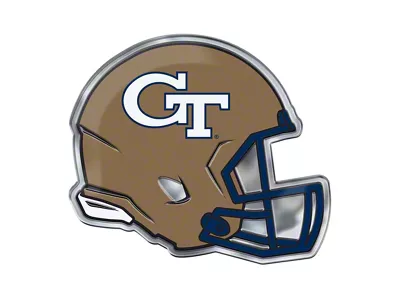 Georgia Tech Embossed Helmet Emblem; Gold (Universal; Some Adaptation May Be Required)
