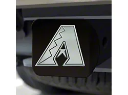 Hitch Cover with Arizona Diamondbacks Logo; Black (Universal; Some Adaptation May Be Required)