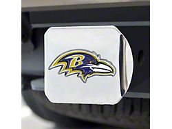 Hitch Cover with Baltimore Ravens Logo; Purple (Universal; Some Adaptation May Be Required)