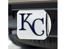 Hitch Cover with Kansas City Royals Logo; Chrome (Universal; Some Adaptation May Be Required)