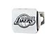 Hitch Cover with Los Angeles Lakers Logo; Chrome (Universal; Some Adaptation May Be Required)