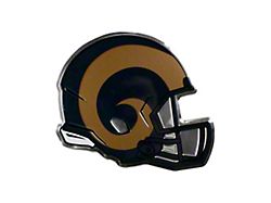 Los Angeles Rams Embossed Helmet Emblem; Blue and Gold (Universal; Some Adaptation May Be Required)