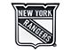 New York Rangers Emblem; Chrome (Universal; Some Adaptation May Be Required)