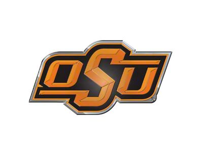 Oklahoma State University Embossed Emblem; Orange and Black (Universal; Some Adaptation May Be Required)
