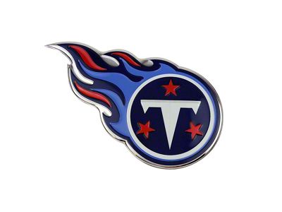 Tennessee Titans Embossed Emblem; Blue and Red (Universal; Some Adaptation May Be Required)