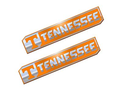 University of Tennessee Embossed Emblems; Orange (Universal; Some Adaptation May Be Required)