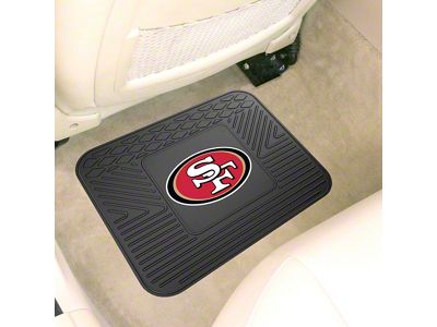 Utility Mat with San Francisco 49ers Logo; Black (Universal; Some Adaptation May Be Required)