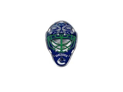 Vancouver Canucks Embossed Helmet Emblem; Royal (Universal; Some Adaptation May Be Required)