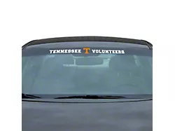 Windshield Decal with University of Tennessee Logo; White (Universal; Some Adaptation May Be Required)