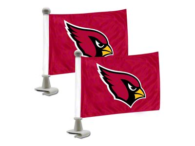 Ambassador Flags with Arizona Cardinals Logo; Red (Universal; Some Adaptation May Be Required)