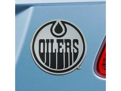 Edmonton Oilers Emblem; Chrome (Universal; Some Adaptation May Be Required)