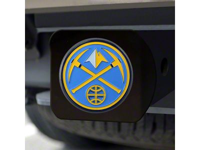Hitch Cover with Denver Nuggets Logo; Navy (Universal; Some Adaptation May Be Required)