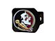 Hitch Cover with Florida State University Logo; Garnet (Universal; Some Adaptation May Be Required)