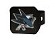 Hitch Cover with San Jose Sharks Logo; Teal (Universal; Some Adaptation May Be Required)