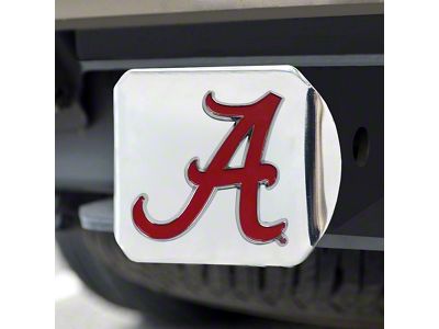 Hitch Cover with University of Alabama Logo; Chrome (Universal; Some Adaptation May Be Required)
