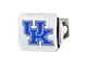 Hitch Cover with University of Kentucky Logo; Chrome (Universal; Some Adaptation May Be Required)