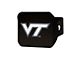 Hitch Cover with Virginia Tech Logo; Maroon (Universal; Some Adaptation May Be Required)