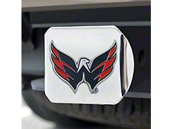 Hitch Cover with Washington Capitals Logo; Chrome (Universal; Some Adaptation May Be Required)