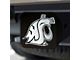 Hitch Cover with Washington State University Logo; Black (Universal; Some Adaptation May Be Required)