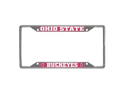 License Plate Frame with Ohio State Logo (Universal; Some Adaptation May Be Required)