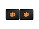 Molded Rear Floor Mats with Clemson University Logo (Universal; Some Adaptation May Be Required)