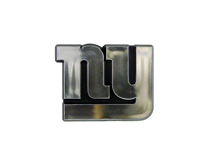 New York Giants Molded Emblem; Chrome (Universal; Some Adaptation May Be Required)