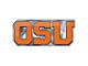 Oregon State University Embossed Emblem; Orange (Universal; Some Adaptation May Be Required)