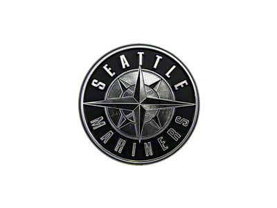 Seattle Mariners Molded Emblem; Chrome (Universal; Some Adaptation May Be Required)