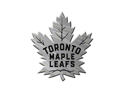 Toronto Maple Leafs Molded Emblem; Chrome (Universal; Some Adaptation May Be Required)