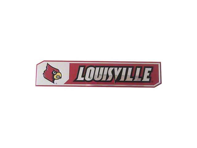 University of Louisville Embossed Emblems; Red (Universal; Some Adaptation May Be Required)