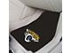 Carpet Front Floor Mats with Jacksonville Jaguars Logo; Black (Universal; Some Adaptation May Be Required)