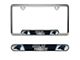 Embossed License Plate Frame with Carolina Panthers Logo; Black (Universal; Some Adaptation May Be Required)