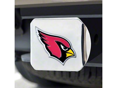 Hitch Cover with Arizona Cardinals Logo; Red (Universal; Some Adaptation May Be Required)