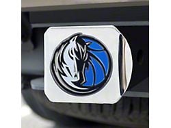 Hitch Cover with Dallas Mavericks Logo; Chrome (Universal; Some Adaptation May Be Required)